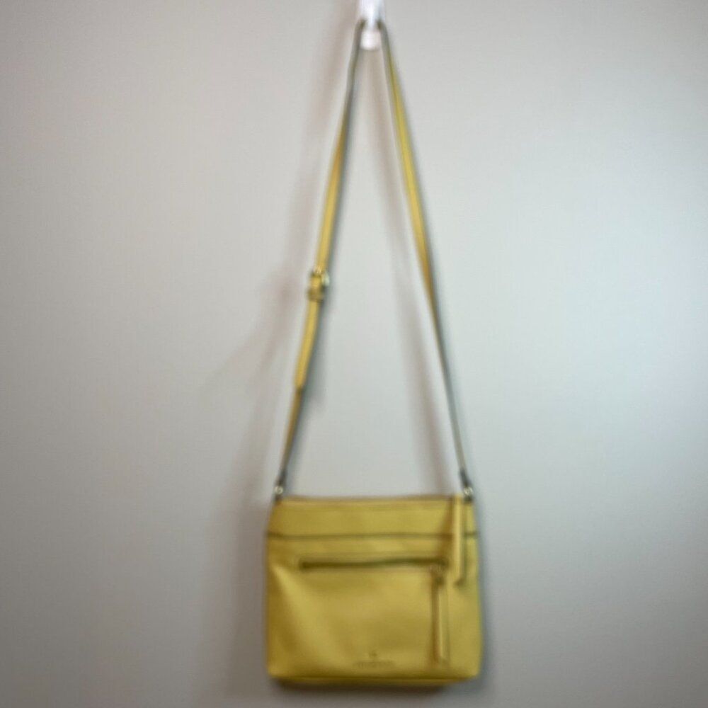 Liz Claiborne Penny Yellow Purse Crossbody Handbag - Picture 4 of 10